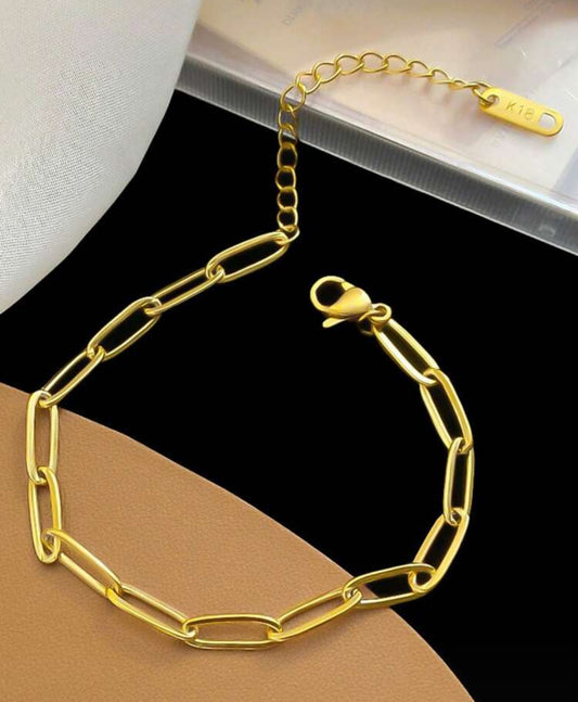 Stainless Steel Paper Clip Bracelet
