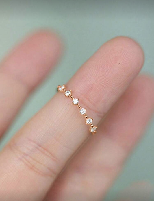Zirconia Sterling Silver Ring