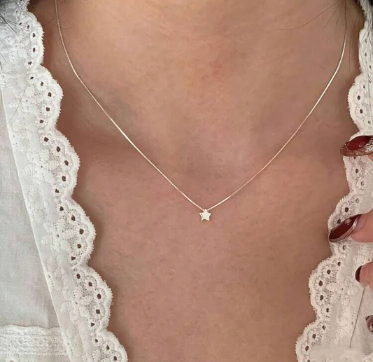 Sterling Silver Star Pendant Necklace