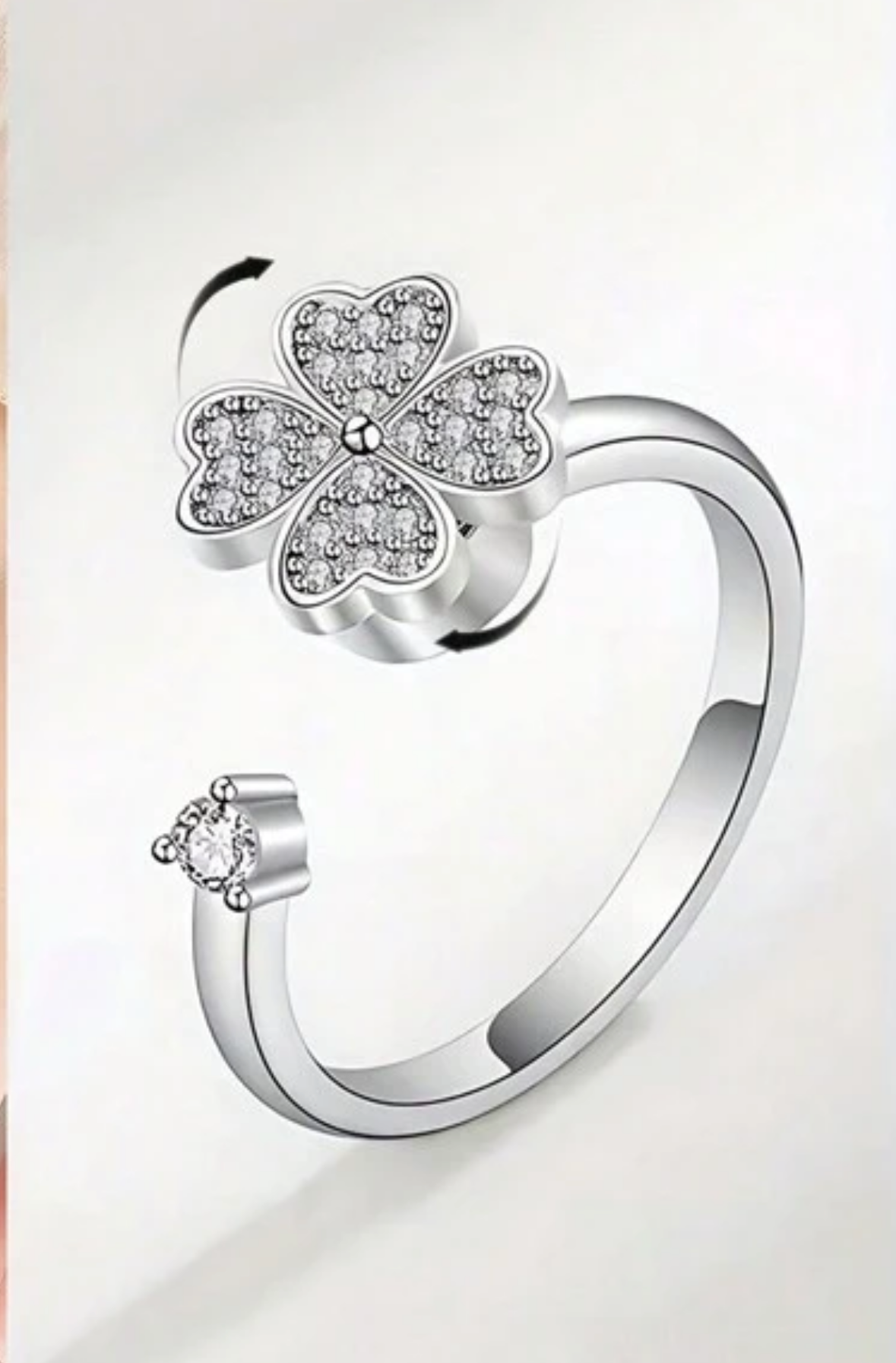 Four Leaf Clover Fidget Ring