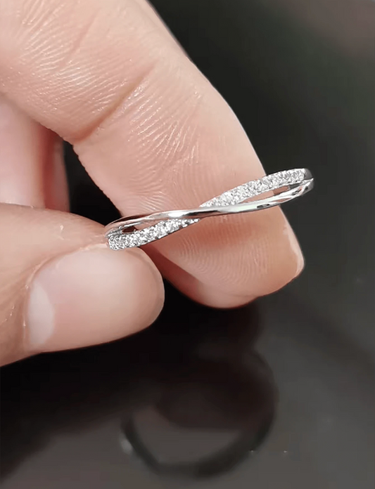 Cross CZ Sterling Ring