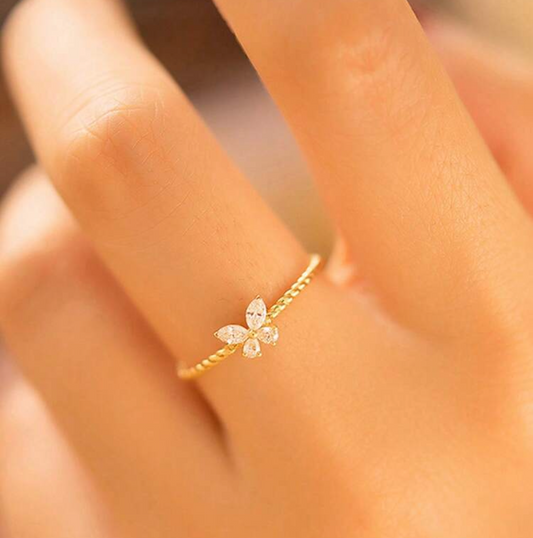 Sterling Silver Butterfly Ring