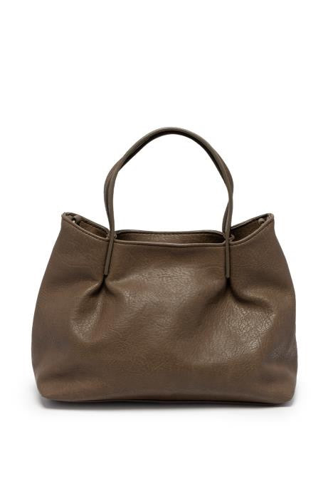 Niki Pleated Satchel- Crossbody
