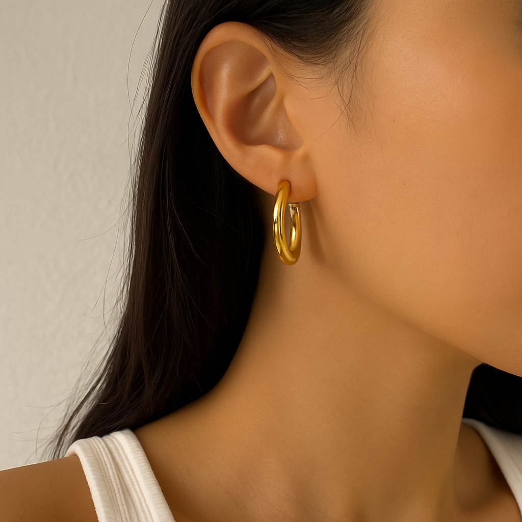 Modern Twisted Hoop Earrings
