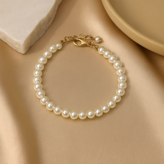 Freshwater Pearl Bracelet - 18K Gold Plated