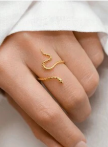 Snake Sterling Silver Ring