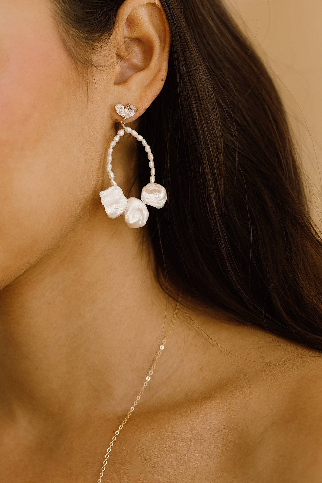 Kaiya Freshwater Pearl Earrings Bridal