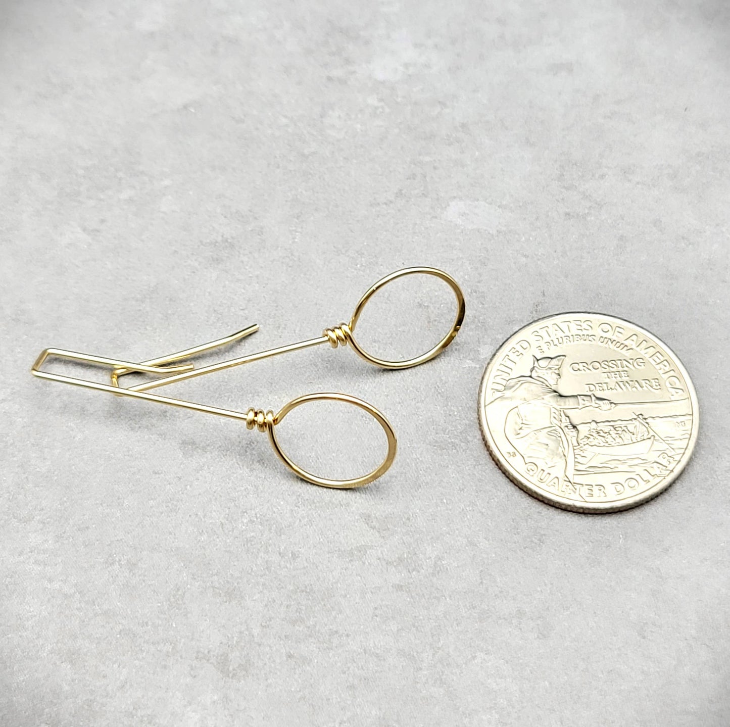 Classic Gold Threader Hoop Earrings