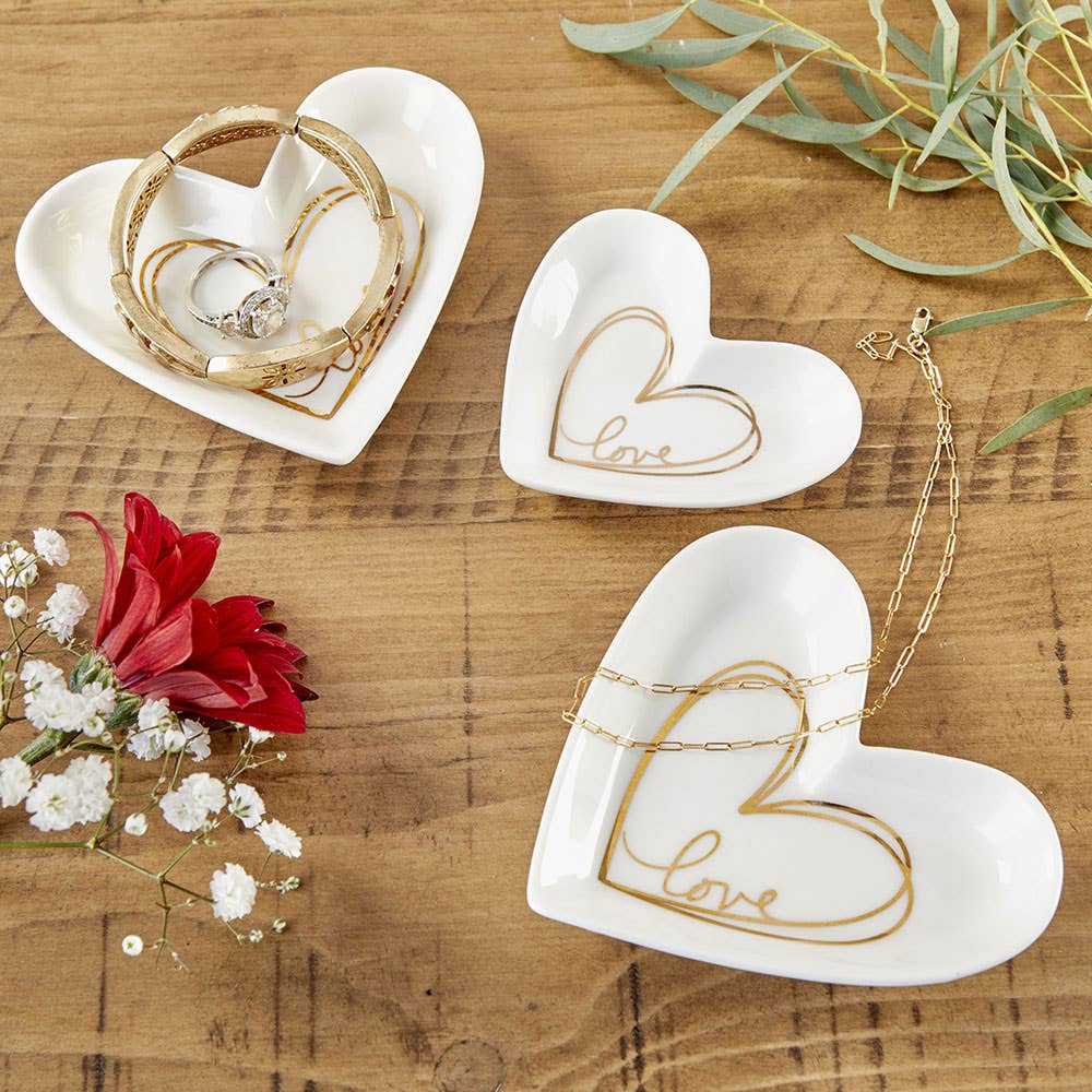 Heart Shaped Trinket Dish - Medium