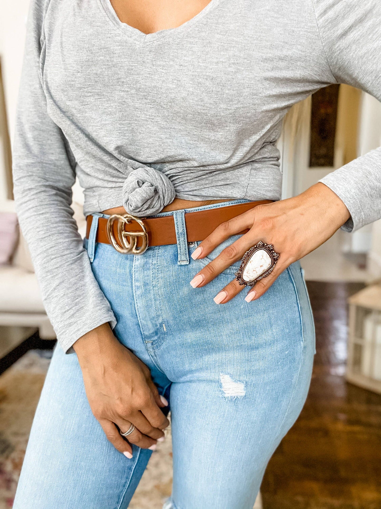 Oversized Western Navajo Statement Ring