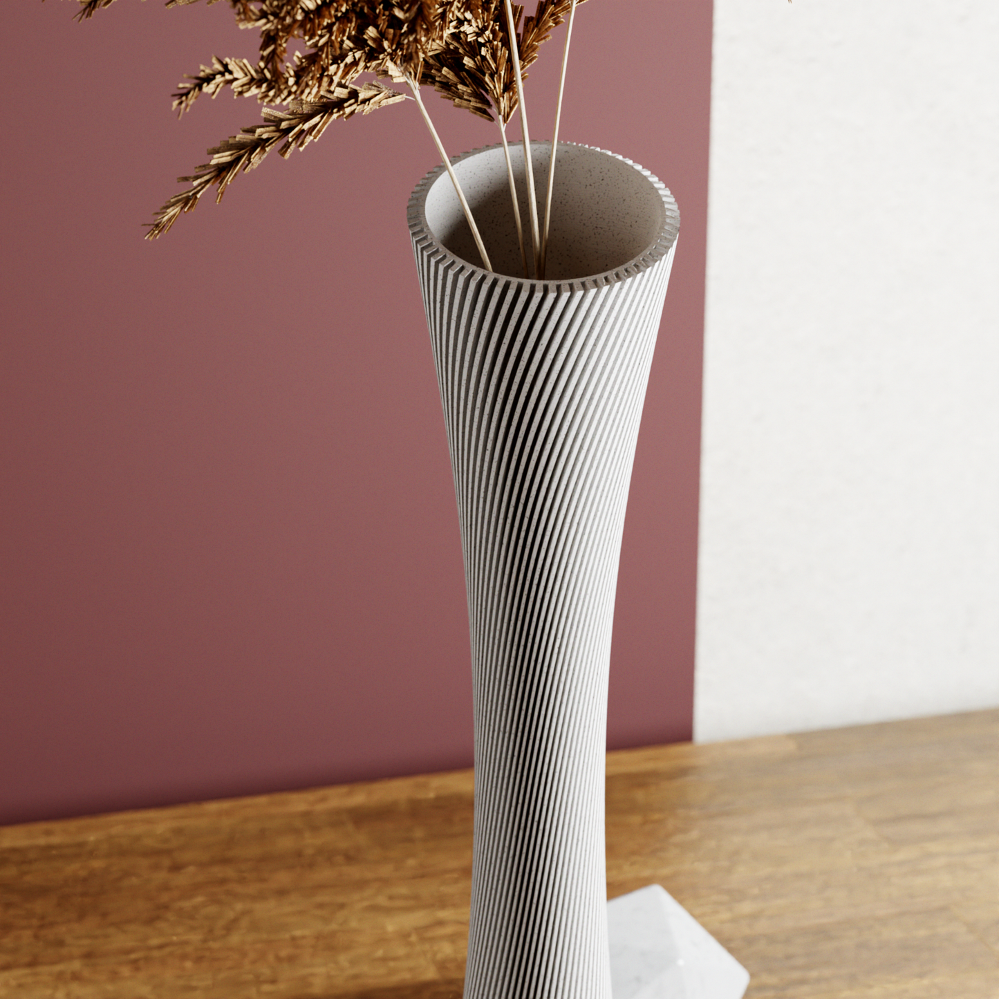 Spiral Rose Vase