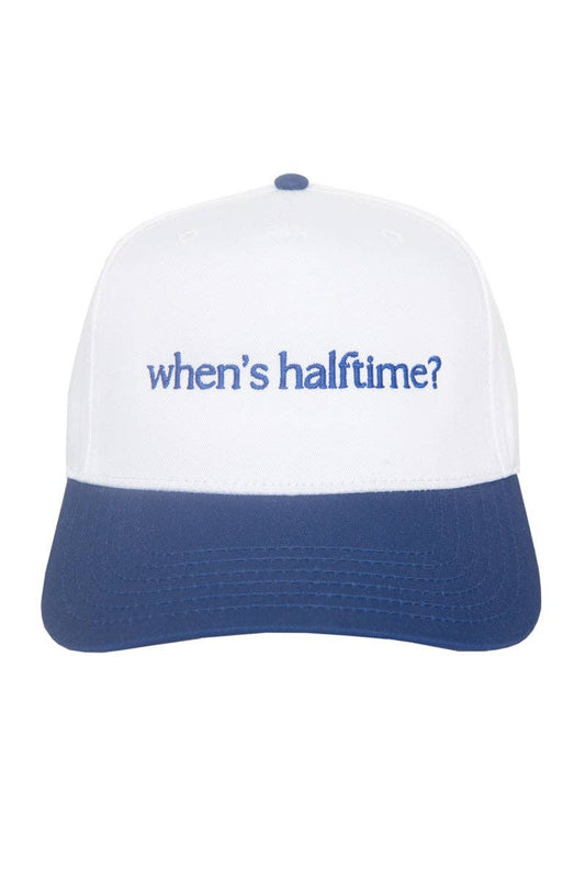 When's Halftime? Two-Toned Vintage Hat College Gra