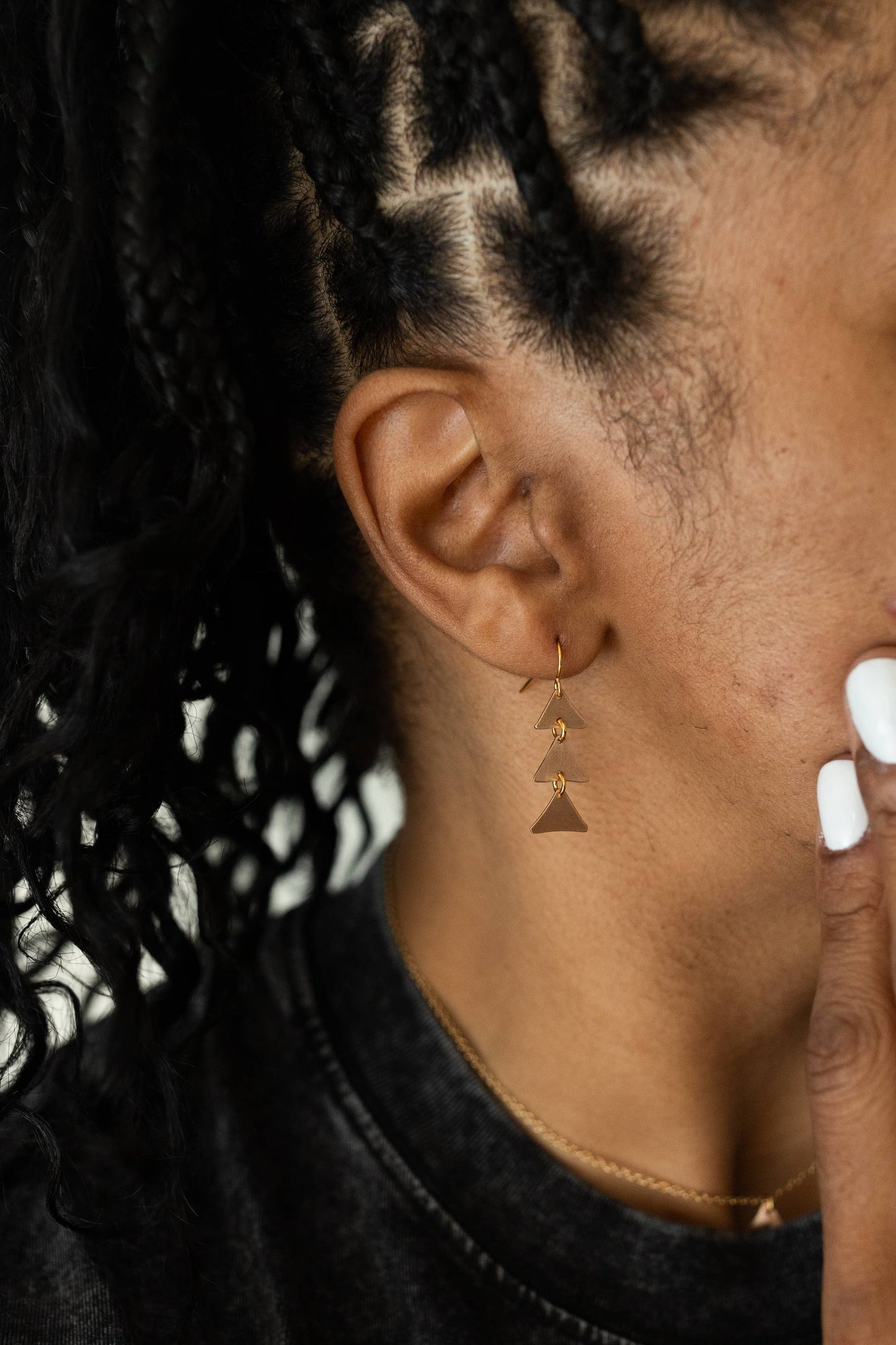 Tipping Point Copper Dangle Earrings