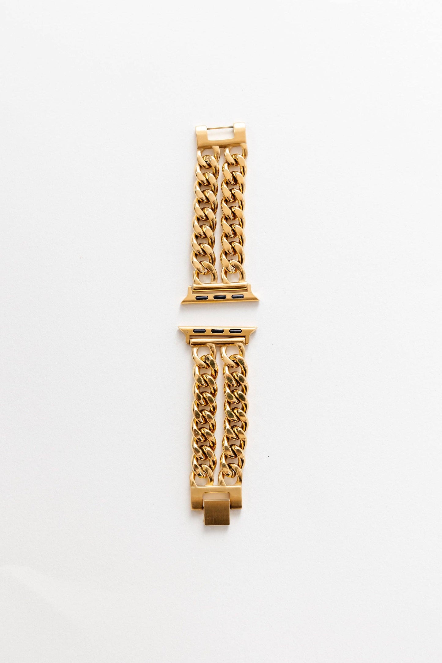 Gold Double Chain Watch Band