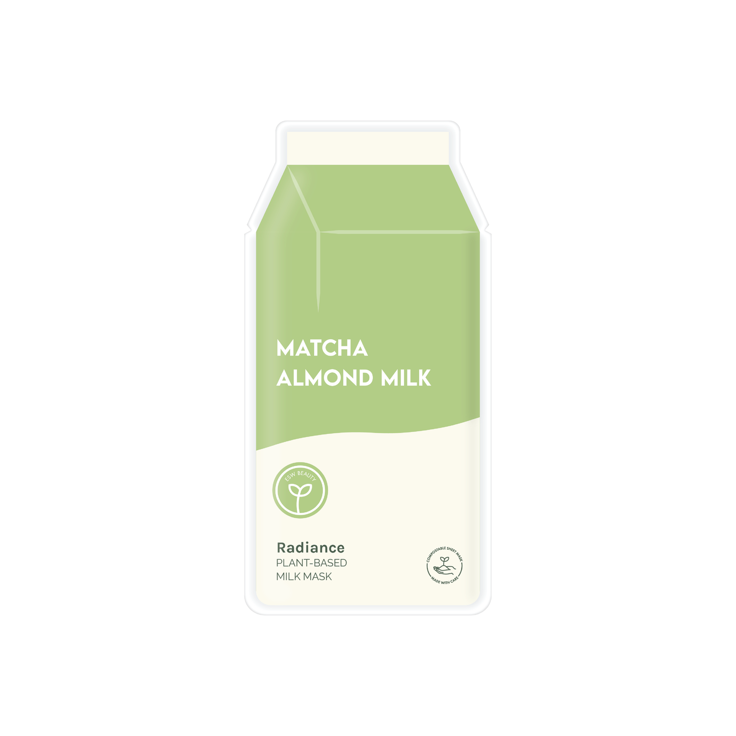 Matcha Almond Milk Plant-Based Milk Mask