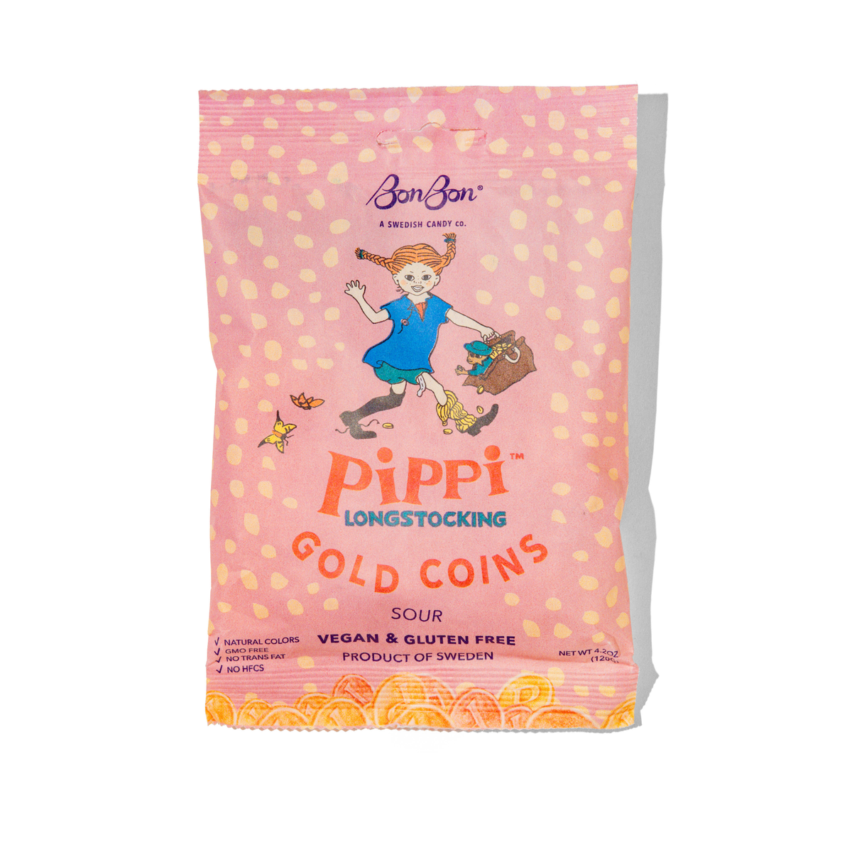 Pippi Longstocking Gold Coins - Swedish Candy 4.2oz (120g)