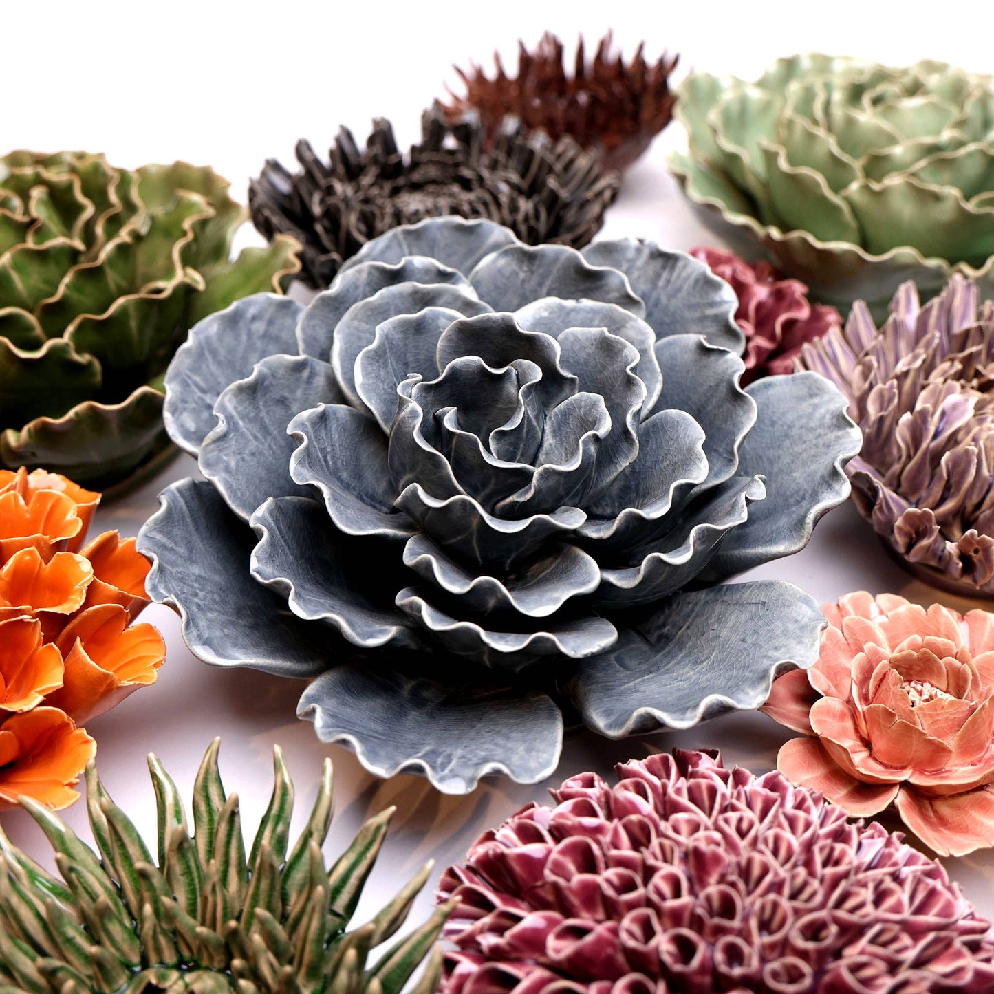 Coral 5 - Ceramic Faux Succulent Home Decor