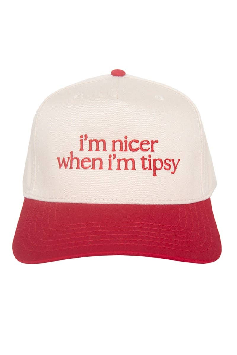 I'm Nicer When I'm Tipsy Trucker Hat Vintage
