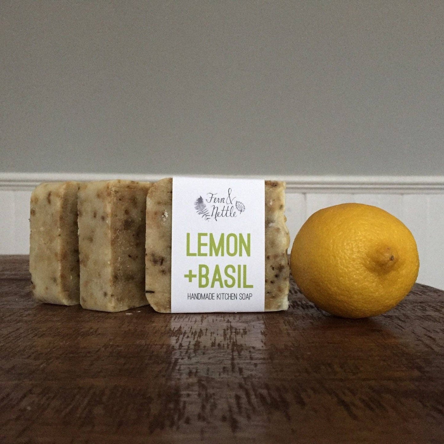 Lemon + Basil Soap