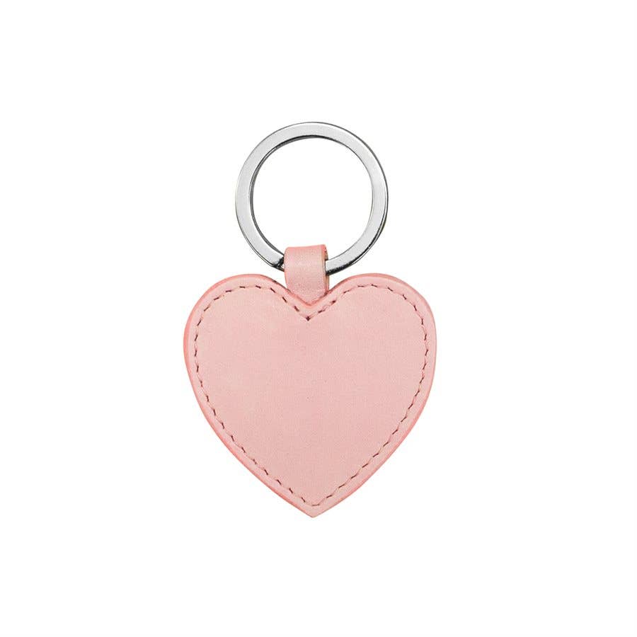 Leather Heart Keyfob