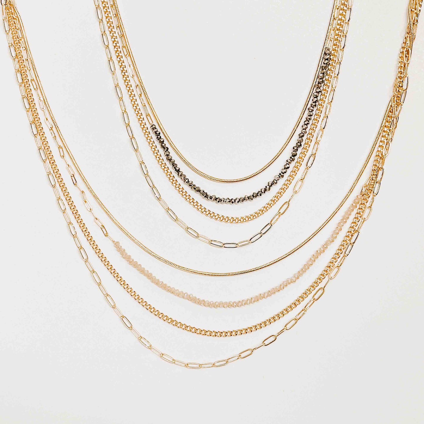 All About Layers Herringbone Necklace