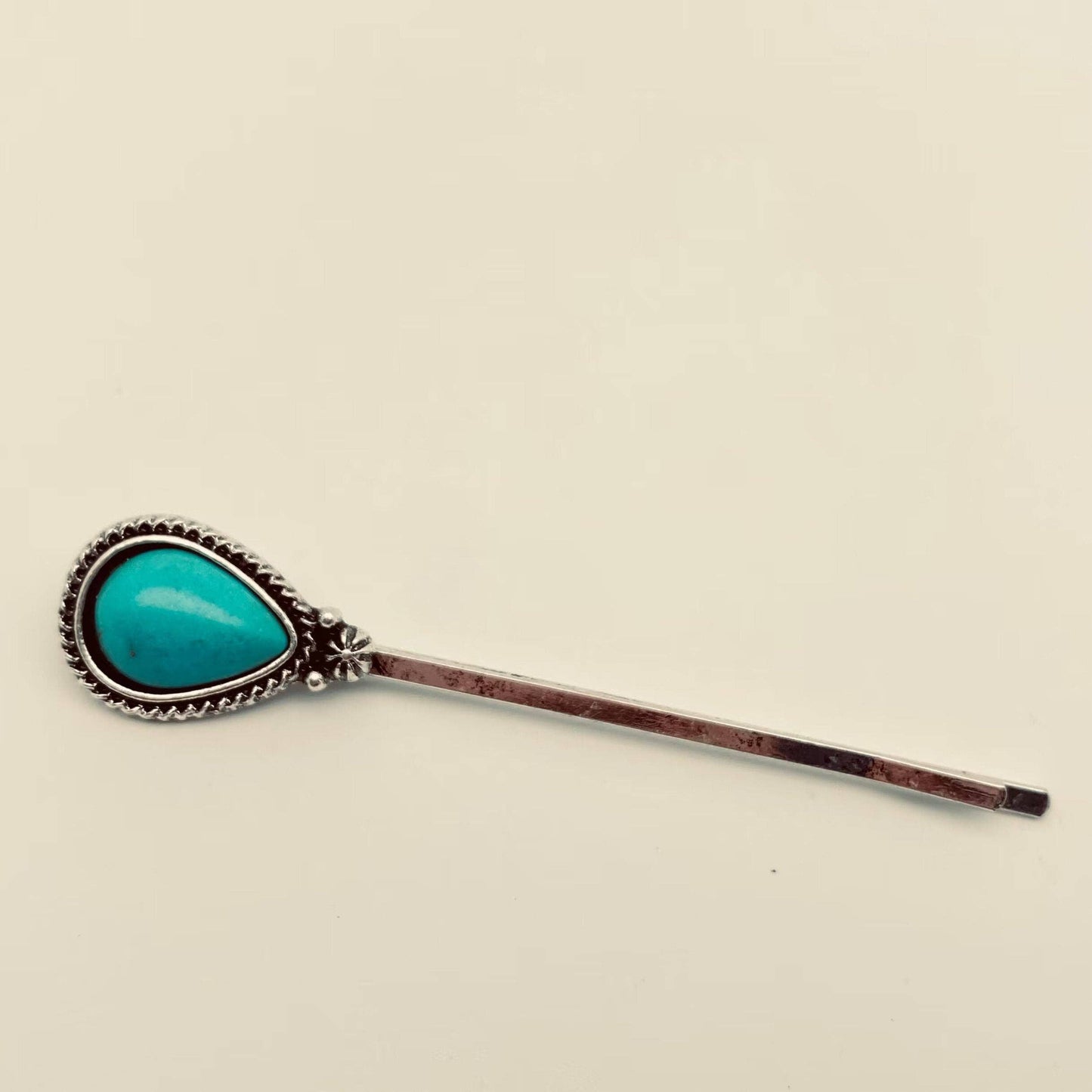 Hair Clip 3 pk - Western Style Vintage Turquoise Hairpin