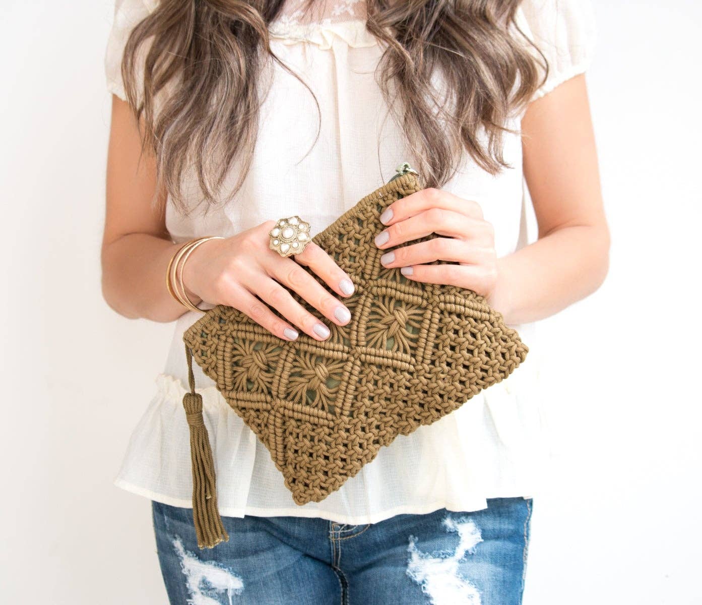 Woven Boho Clutch