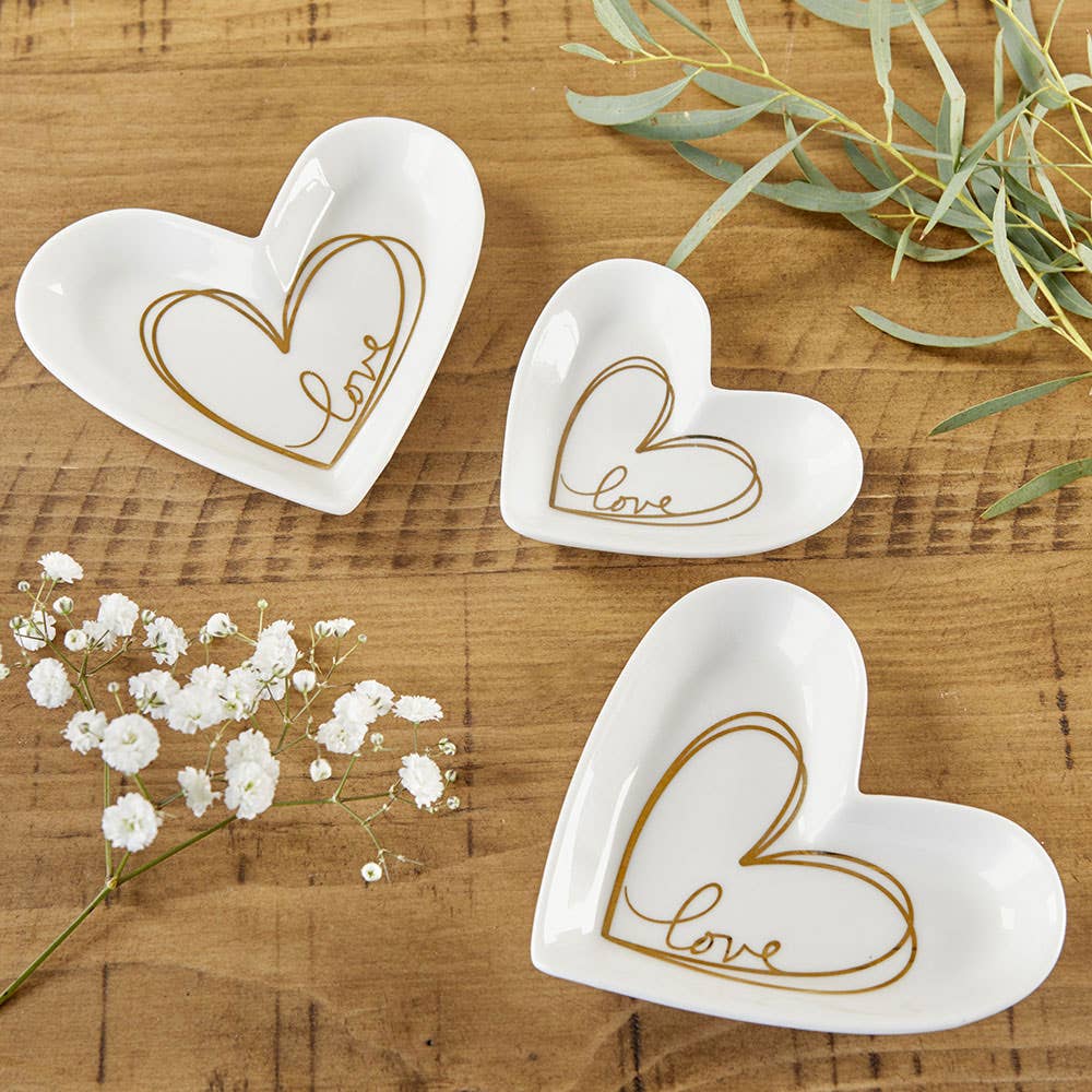 Heart Shaped Trinket Dish - Medium