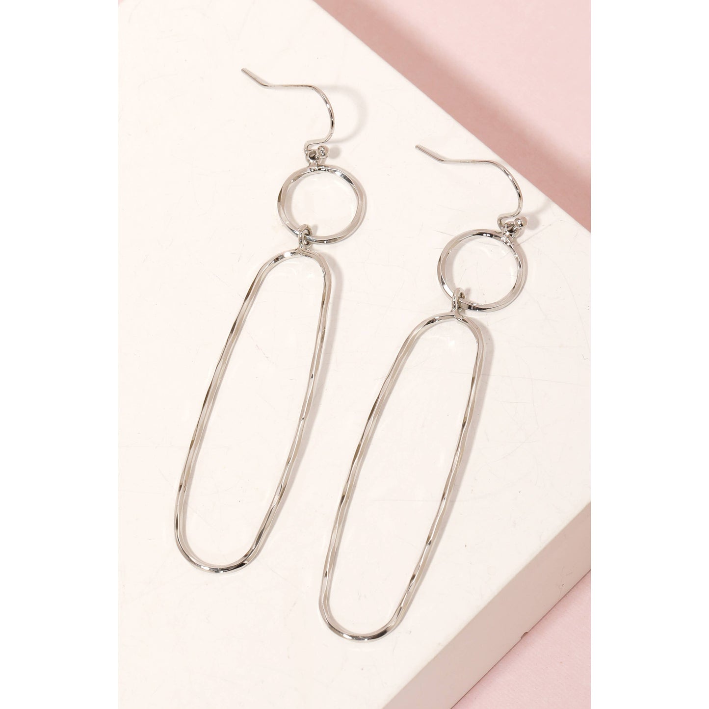 Dainty Wire Shapes Dangle Hook Earrings