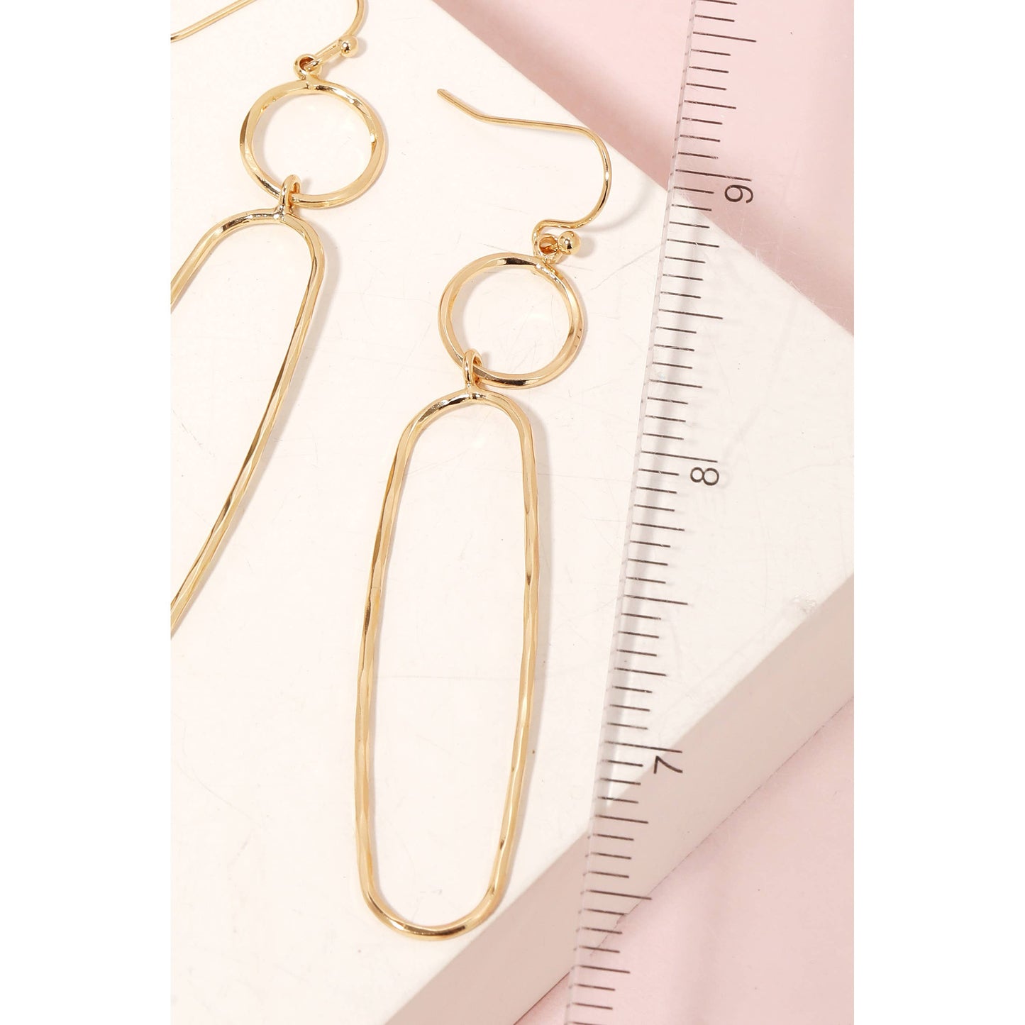 Dainty Wire Shapes Dangle Hook Earrings