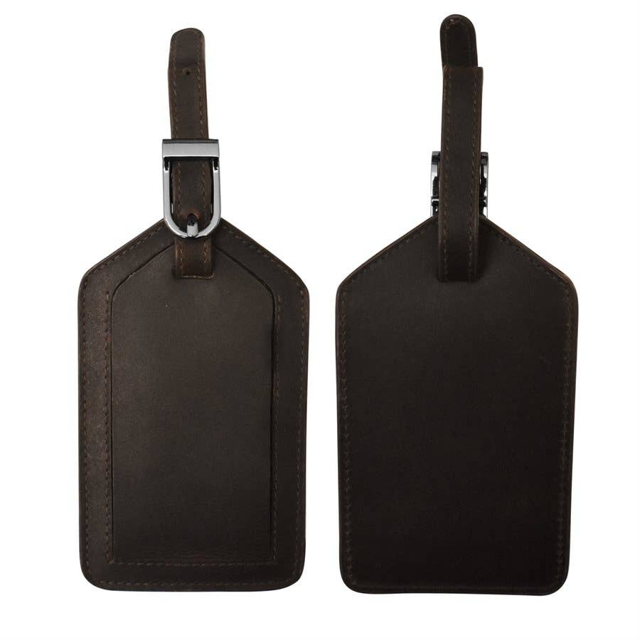 6422 Leather Luggage Tag