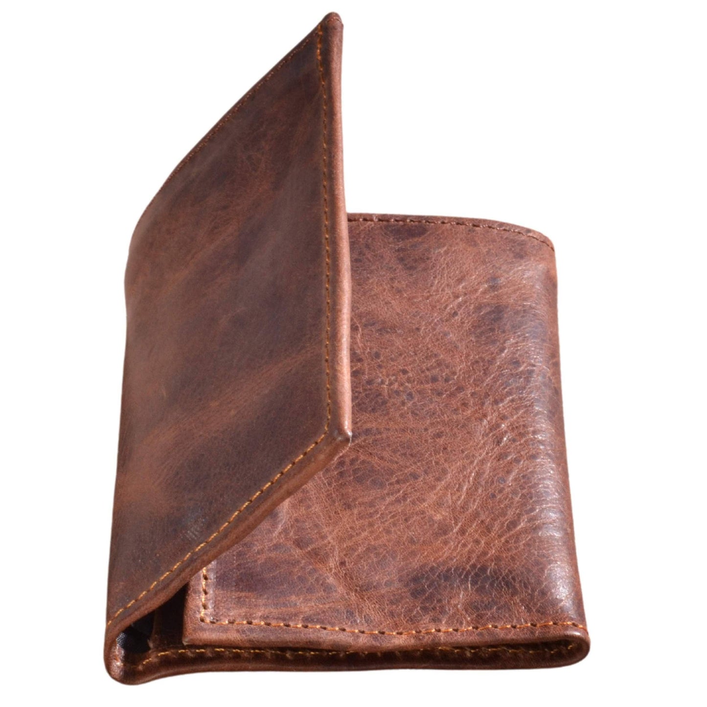 Handmade Leather Trifold Wallet