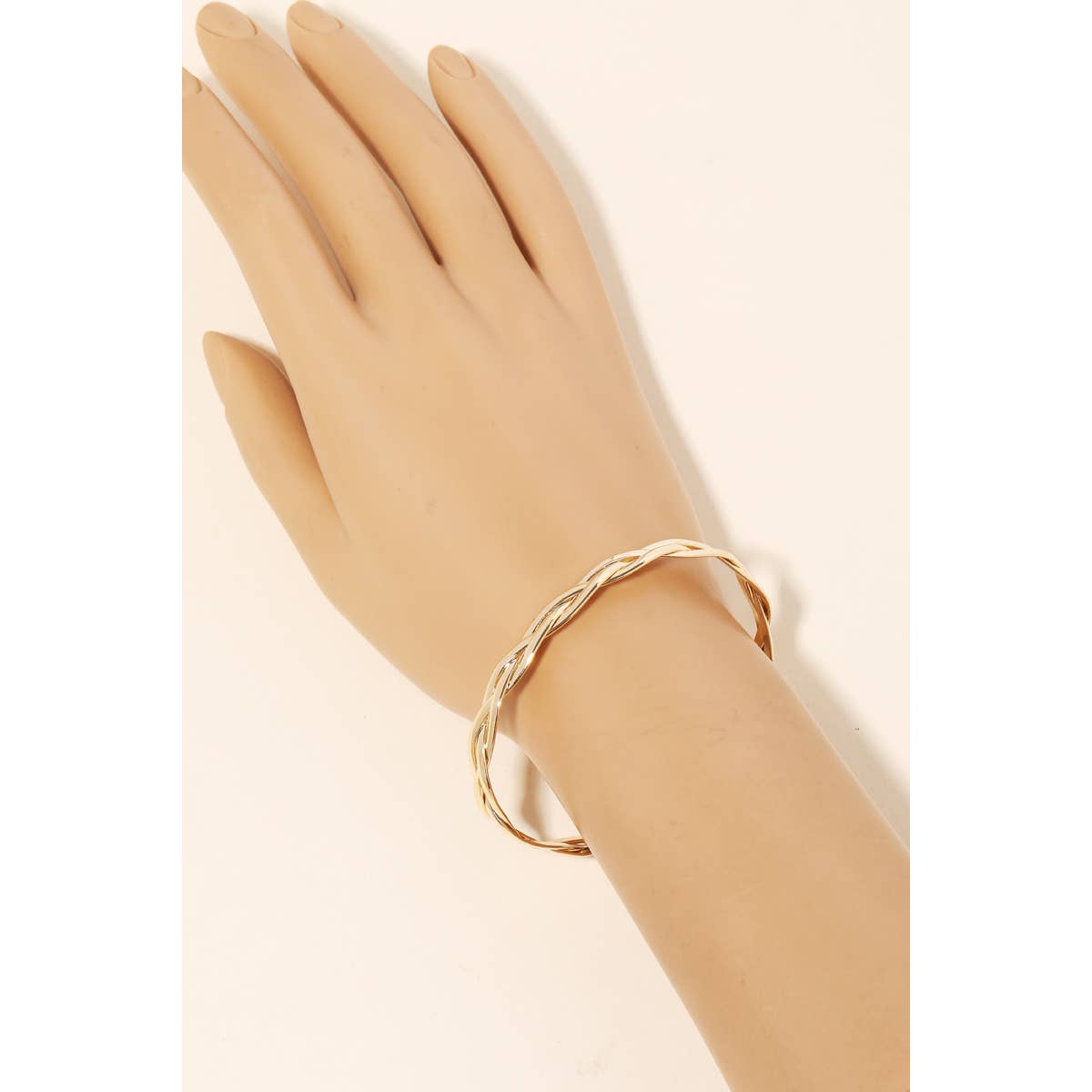 Metallic Braid Cuff Bracelet