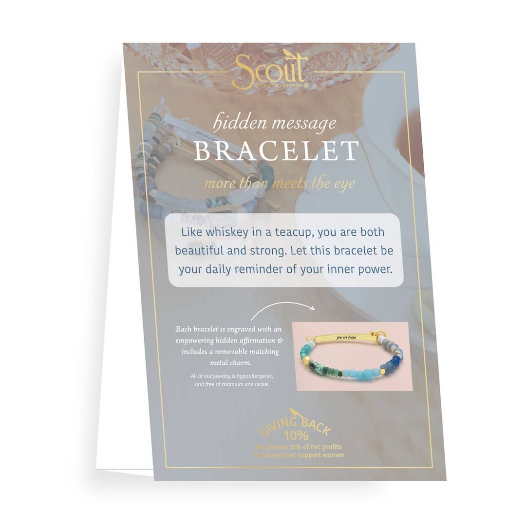 Hidden Message Bracelet - Amazing/Labradorite/Silver