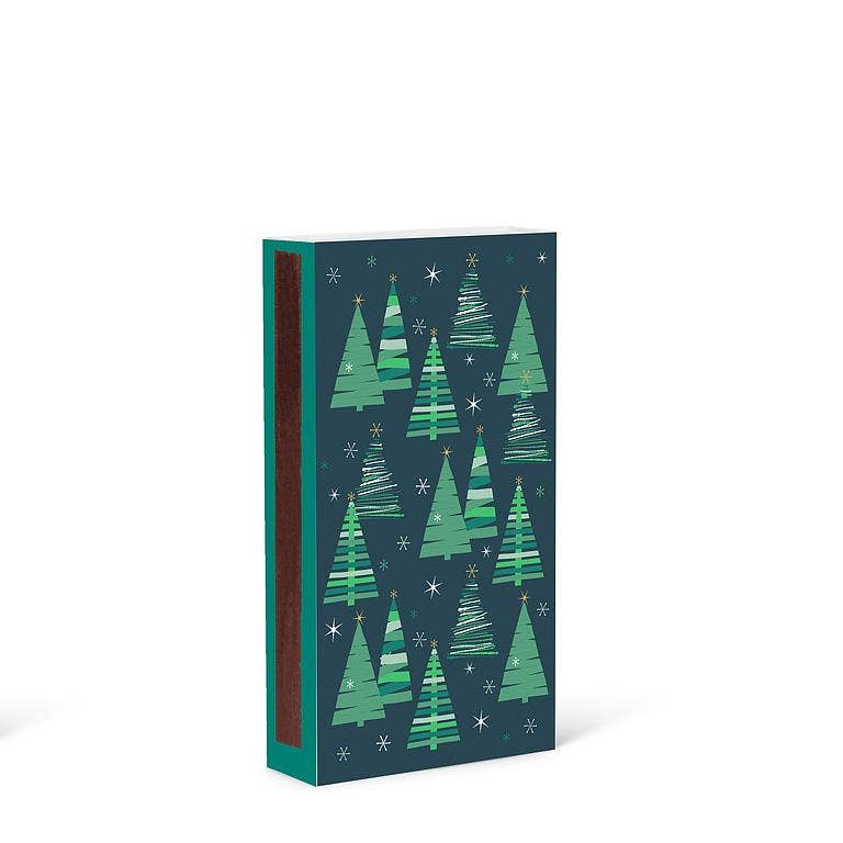 Retro Graphic Tree Matches-45stks-4"L