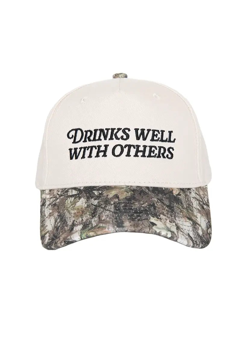 Drinks Well With Others Vintage Trucker Hats For Women