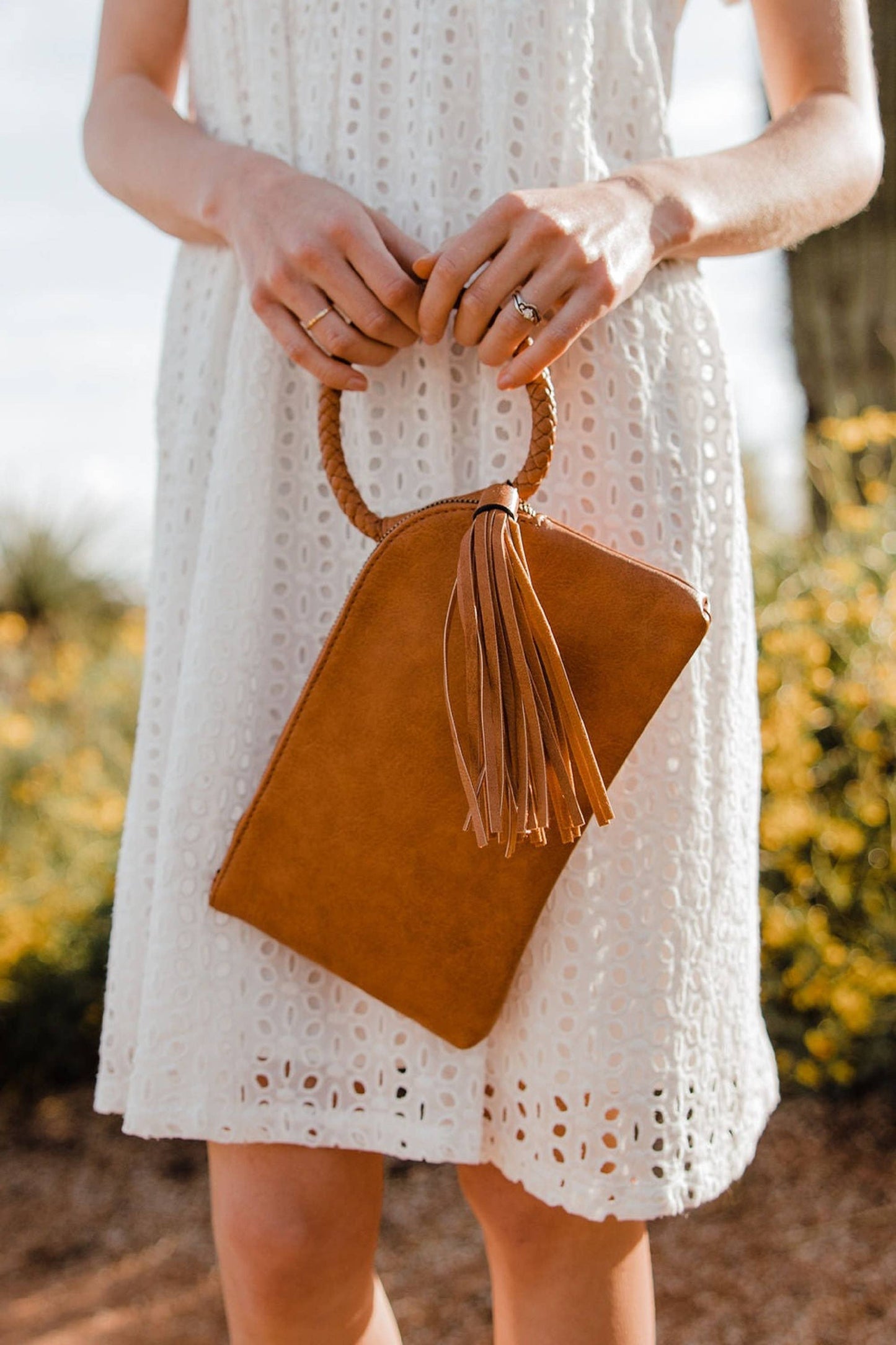 Vegan Leather Wristlet/Clutch