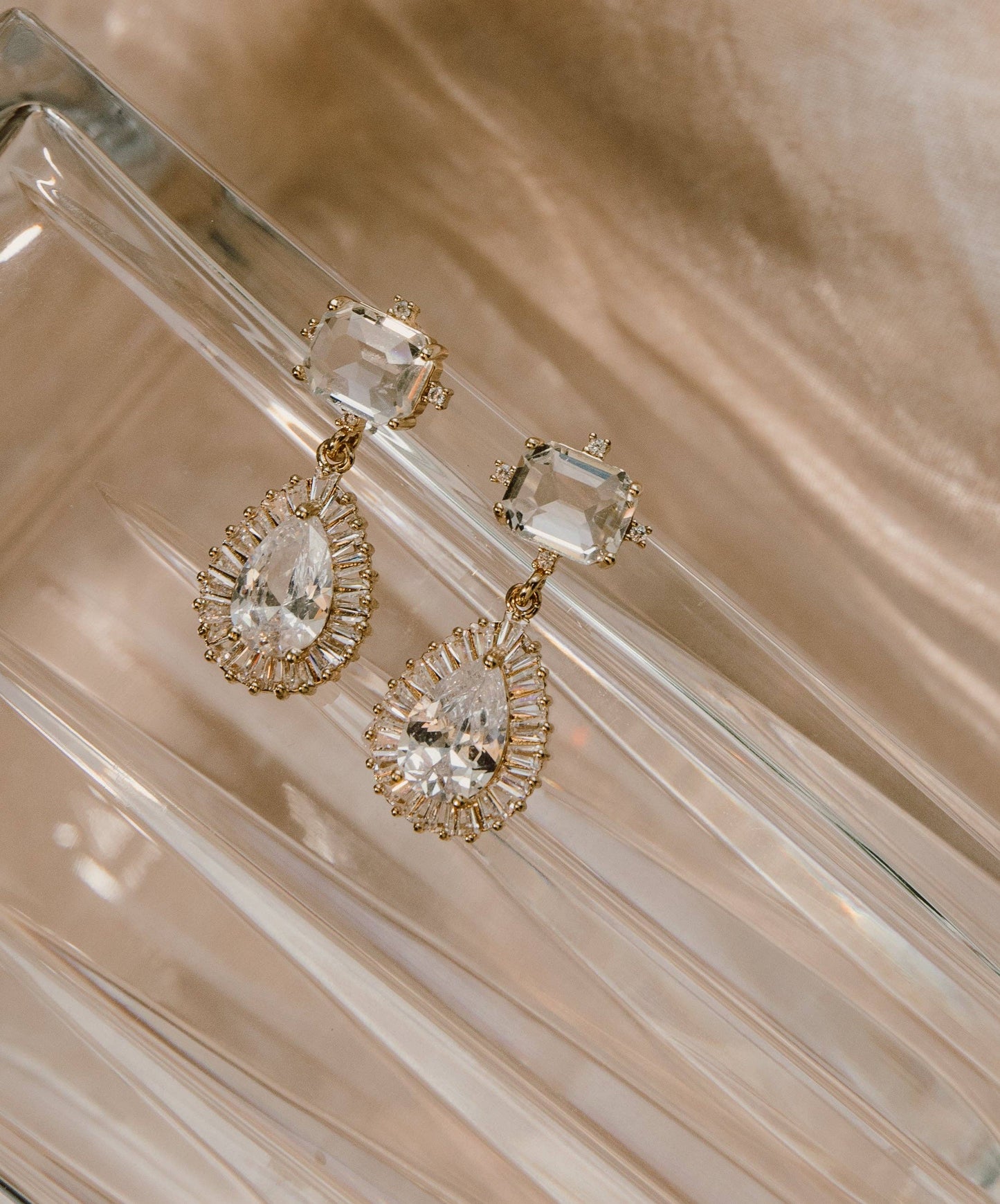 Discounted Clara Drop Earrings  - Bridal