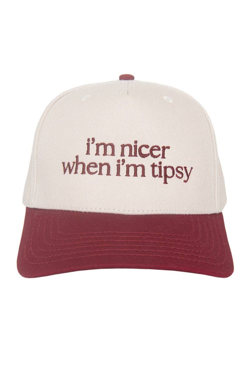 I'm Nicer When I'm Tipsy Trucker Hat Vintage