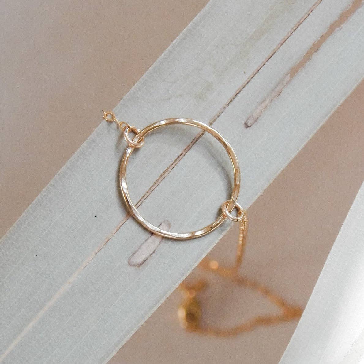 Open Ring Necklace - Minimalist, Layering, Waterproof