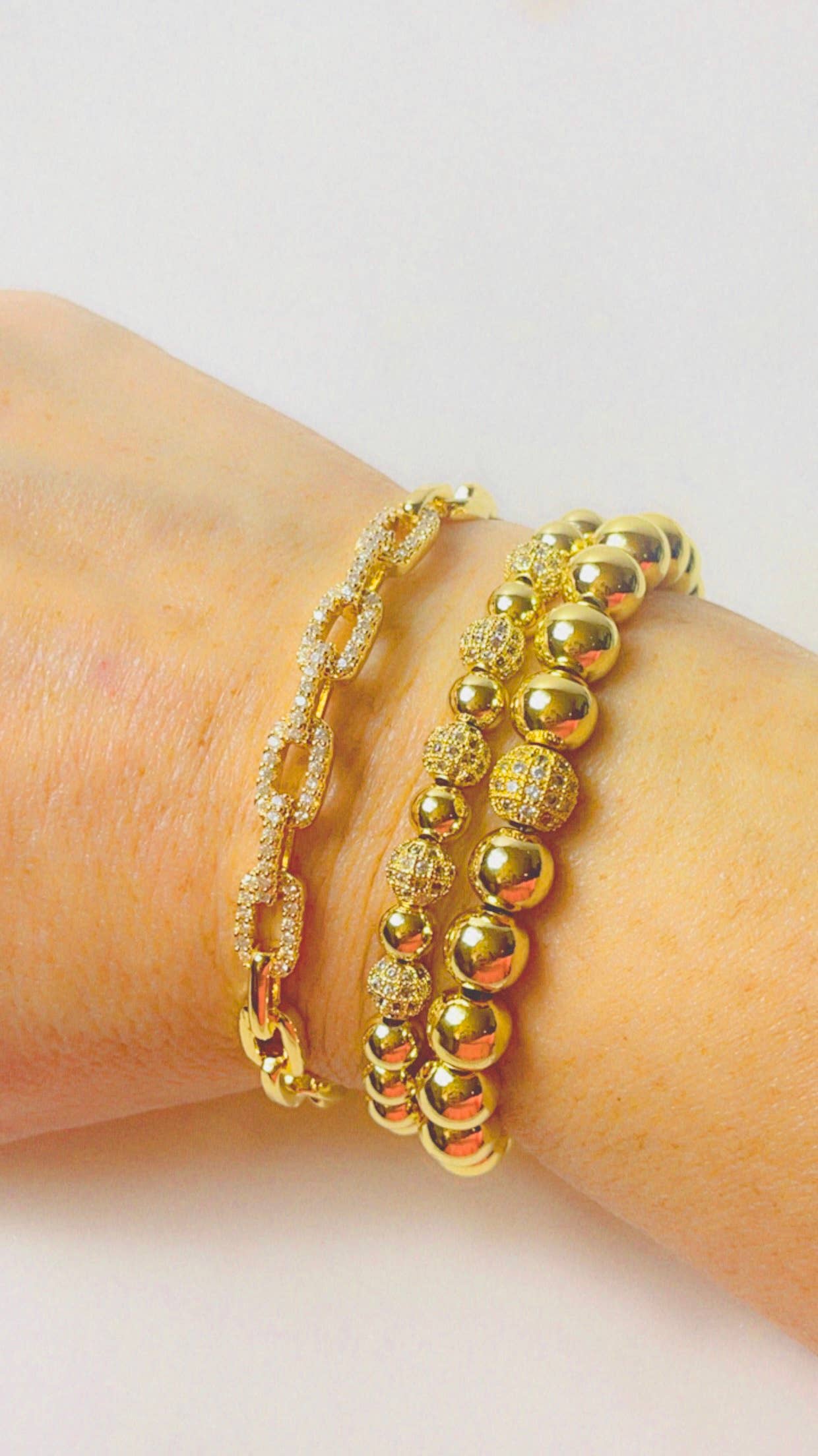 The Best Gold & Pave Bracelet Stack