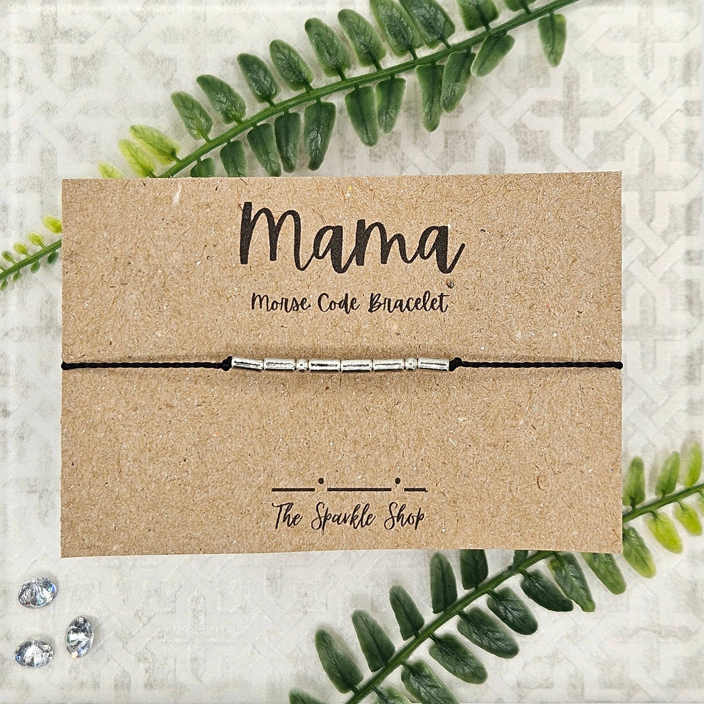 Mama - Handmade Morse Code Bracelet