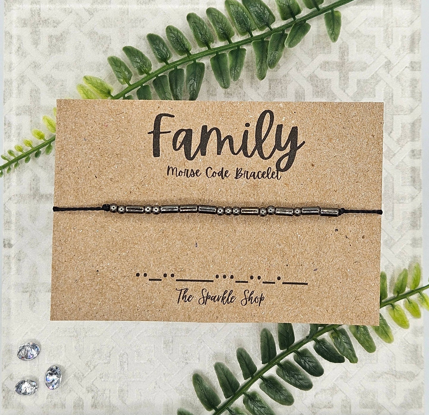 Family - Handmade Morse Code Bracelet