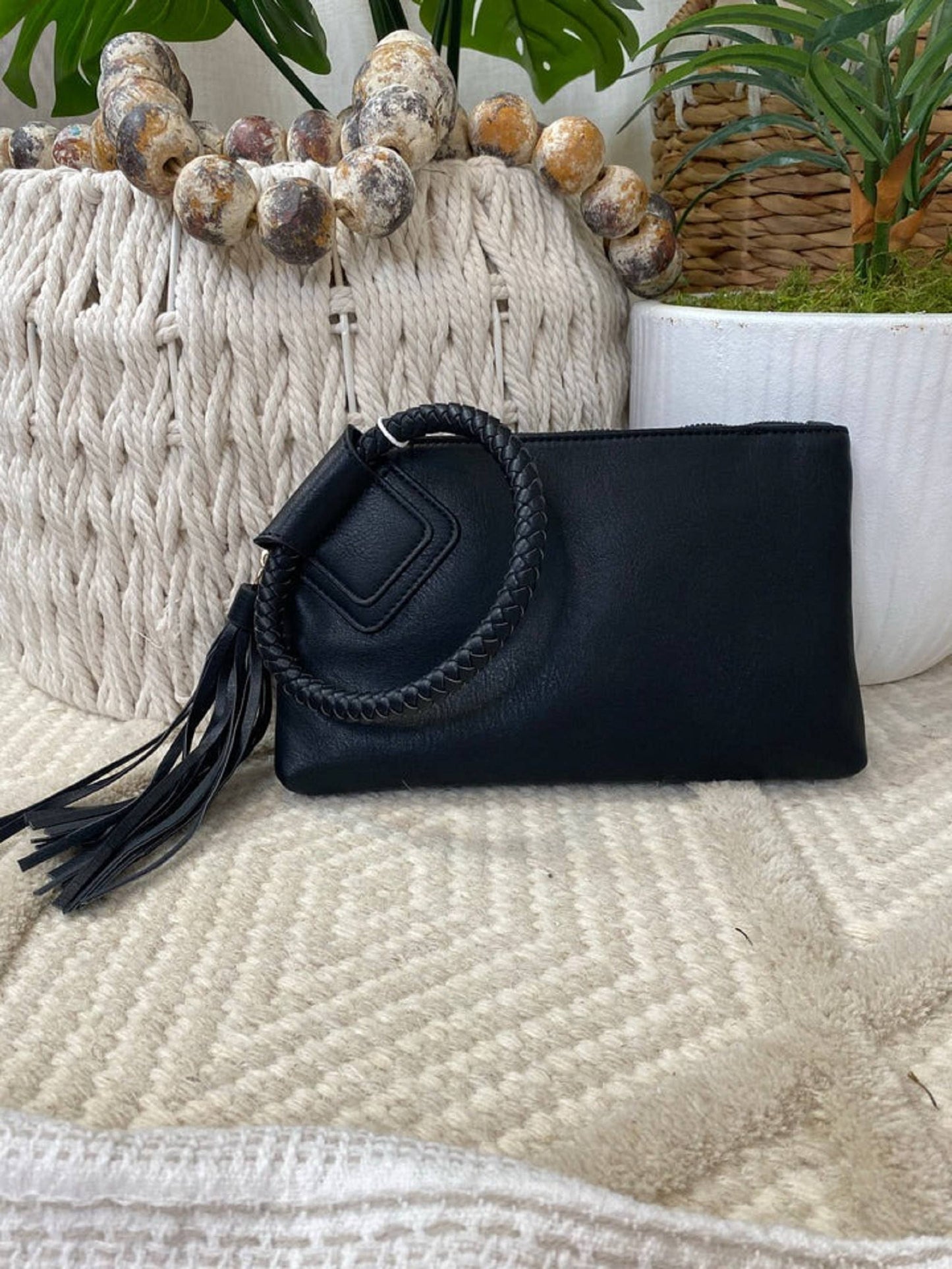 Vegan Leather Wristlet/Clutch