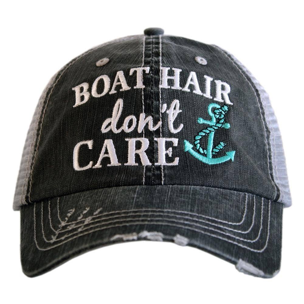Boat Hair Don't Care Trucker Hats
