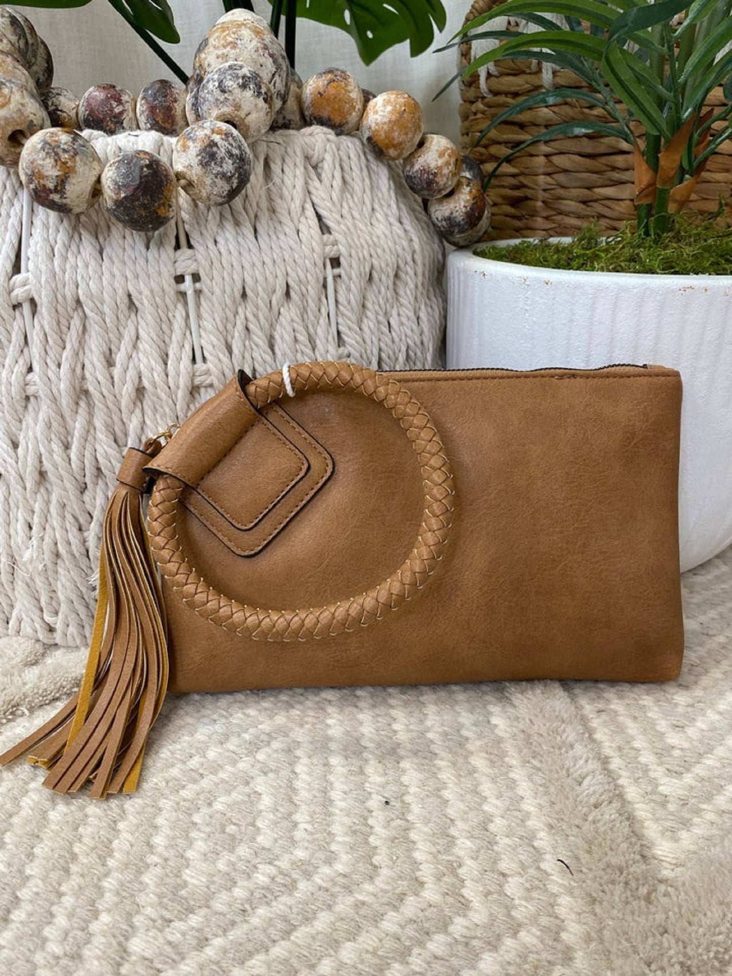 Vegan Leather Wristlet/Clutch