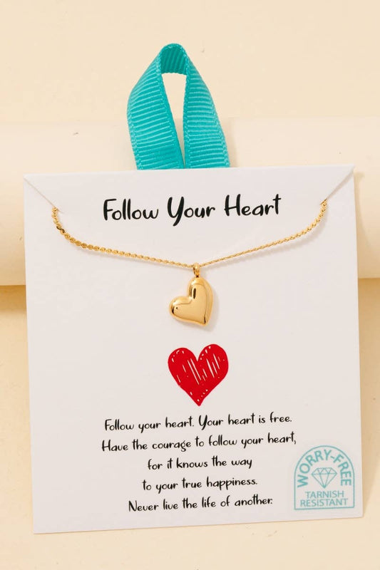 Stainless Steel Heart Pendant Necklace