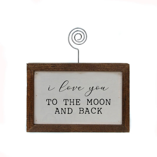 6X4 Home Accent Picture Frame - I Love You To The Moon