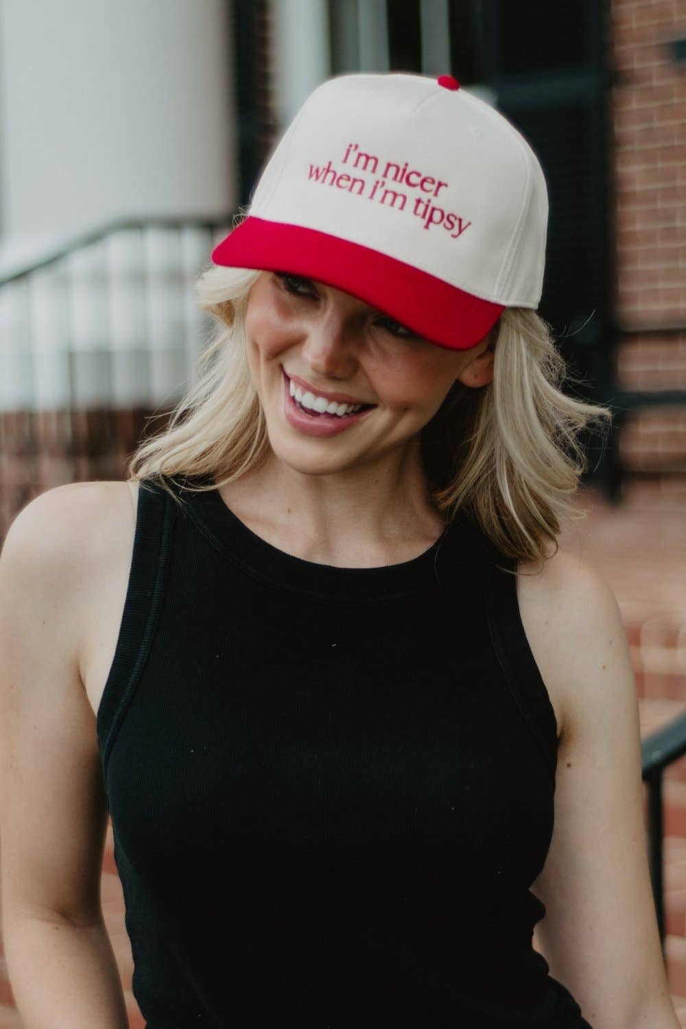 I'm Nicer When I'm Tipsy Trucker Hat Vintage