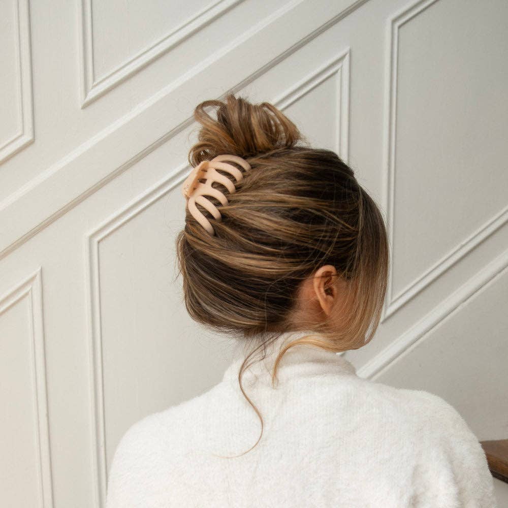 Extra Large Matte Claw Clip - Nude